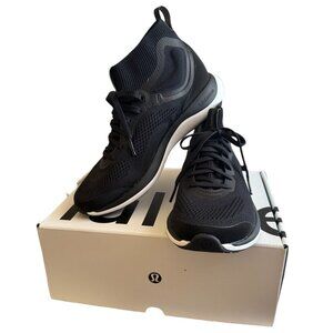 NWT Lululemon Black Lace Up Women's Chargefeel 2 Mid Workout Shoes - Size 7.5